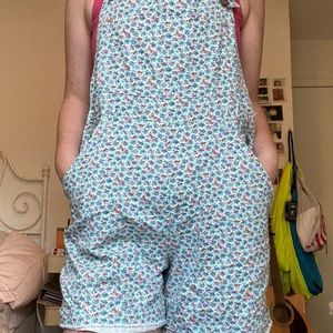 Vintage Floral Overalls